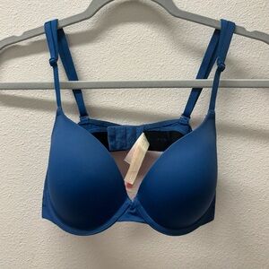 PINK Smooth Blue Bra 36B